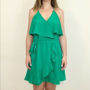 Ruffled Wrap Dress PLUS SIZE